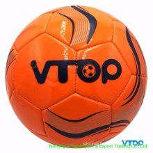 Orange Color PVC /PU / TPU Machine Stitched Soccer